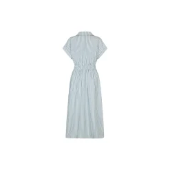 Nikkomd dress, white blue stripe