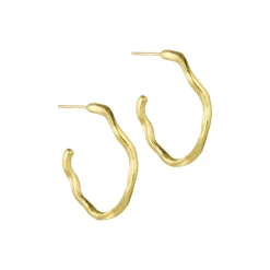 Nina Øreringe Large, forgyldt