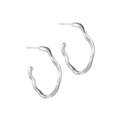 Nina Øreringe Large, forsølvet