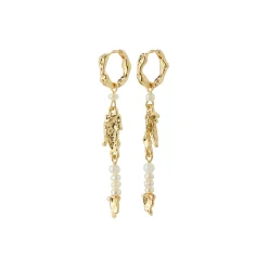 NIYA Freshwater Pearl Øreringe, gold plated
