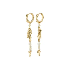 NIYA Freshwater Pearl Øreringe, gold plated