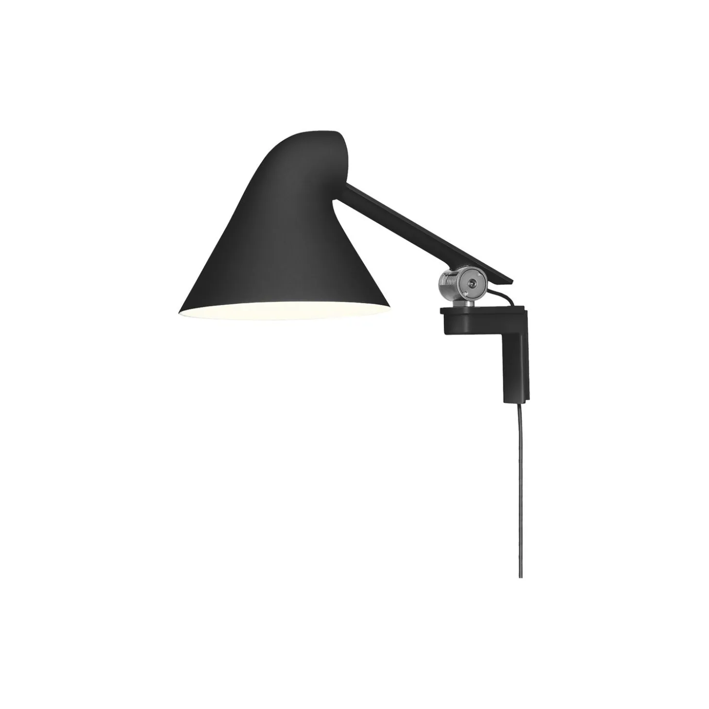 NJP kort væglampe, sort
