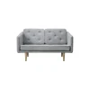 No. 1 2002 2 pers. sofa, grå/olieret eg
