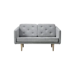 No. 1 2002 2 pers. sofa, grå/olieret eg