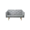 No. 1 2002 2 pers. sofa, grå/sæbebehandlet eg