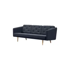No. 1 3-pers. sofa, Fiord 782/lakeret eg