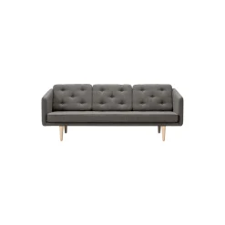 No. 1 3-pers. sofa, Fiord 151/sæbebehandlet eg