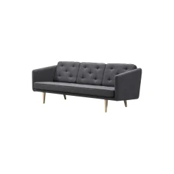 No. 1 3-pers. sofa, Fiord 191/sæbehandlet eg