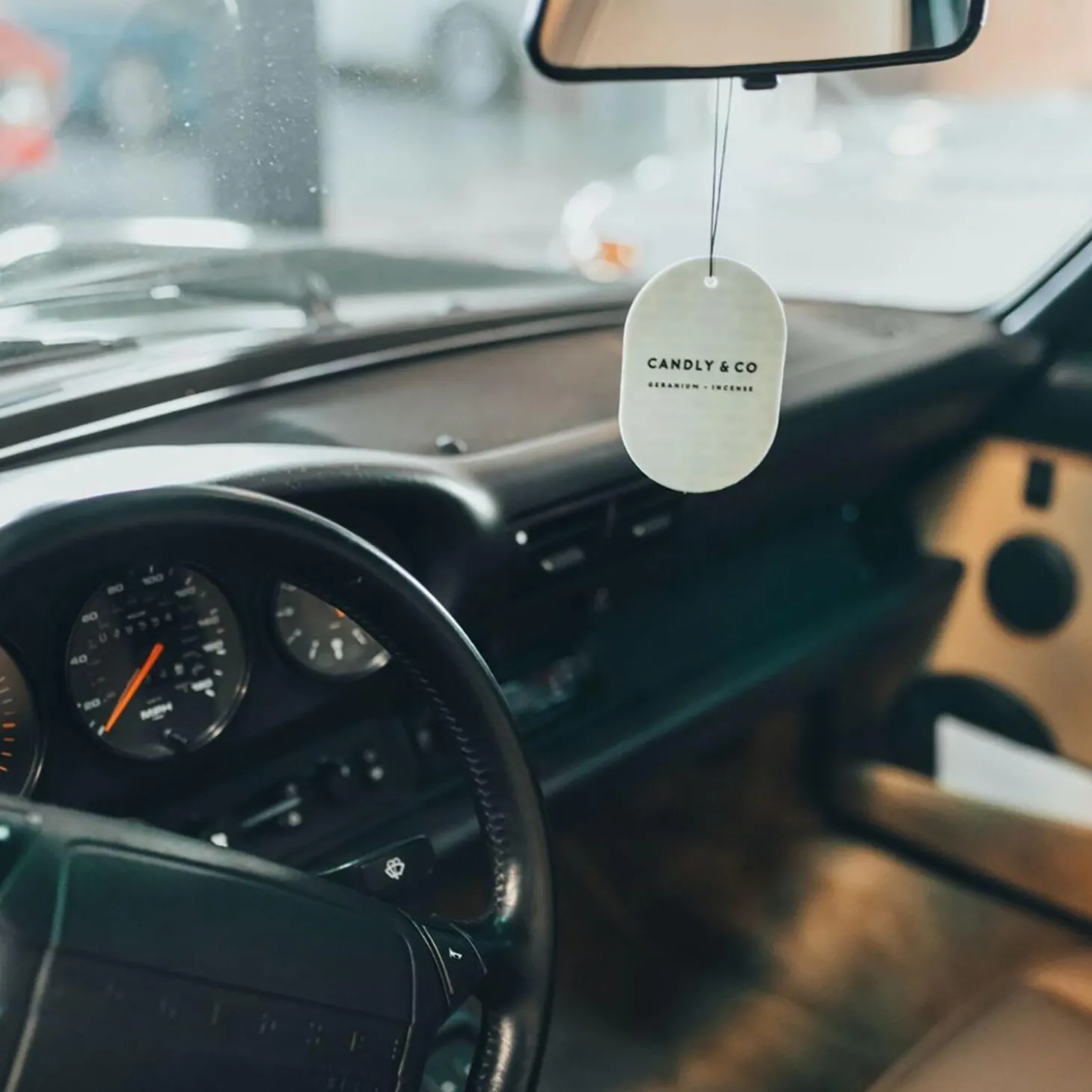 No. 1 Scented Car/Room Tag, Geranium/Incense