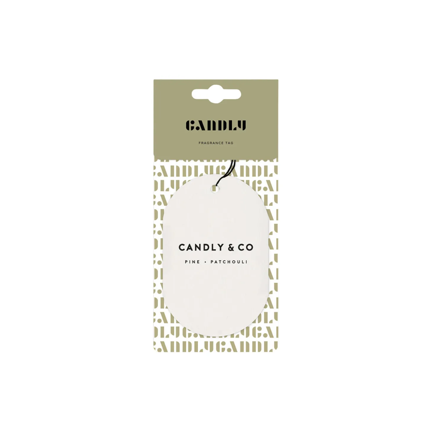 No. 4 Scented Car/Room Tag, Pine/Patchouli