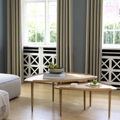 No. 55 Table, hvidolieret eg