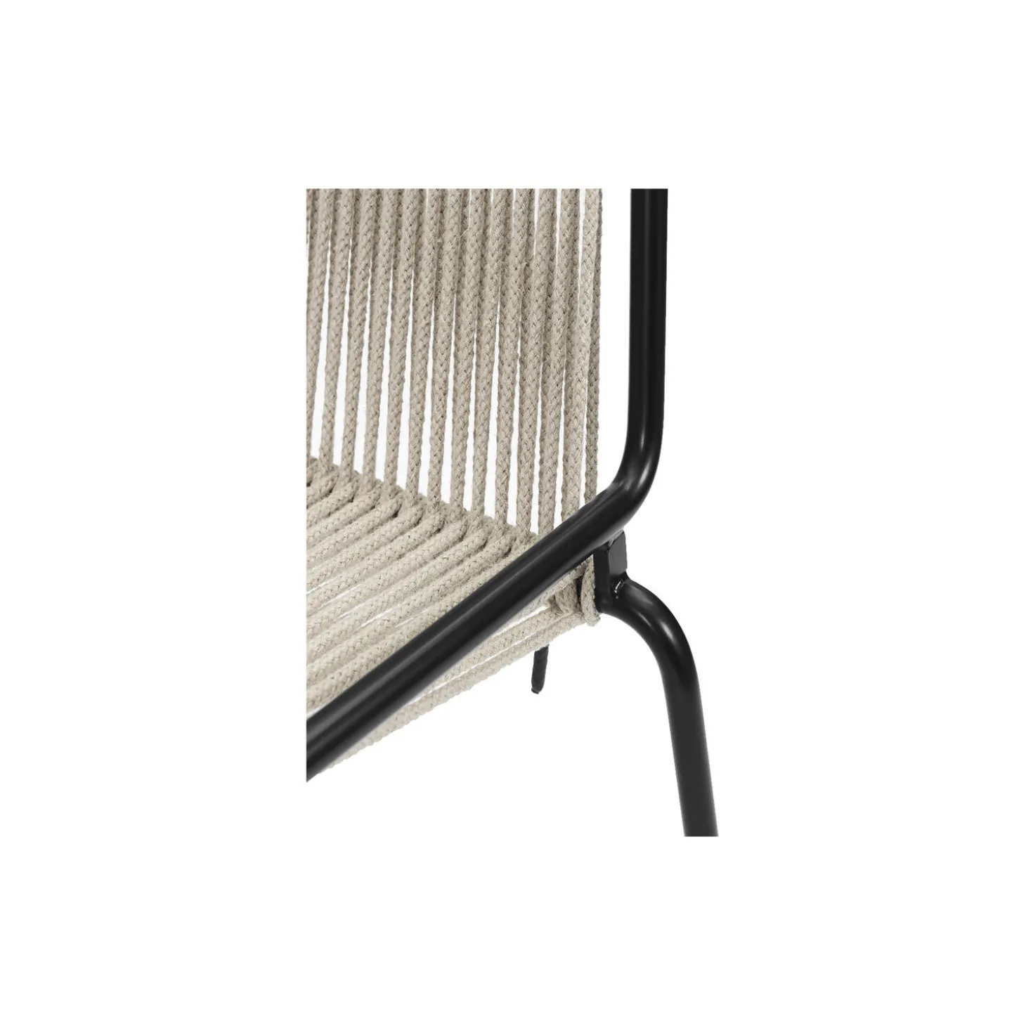 Noel Armrest Chair, black/nature linen