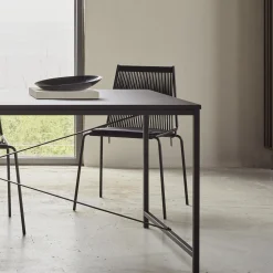 Noel Chair, black/black linen