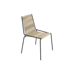 Noel Chair, black/nature linen