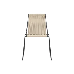 Noel Chair, black/nature linen