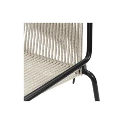Noel Chair, black/nature linen