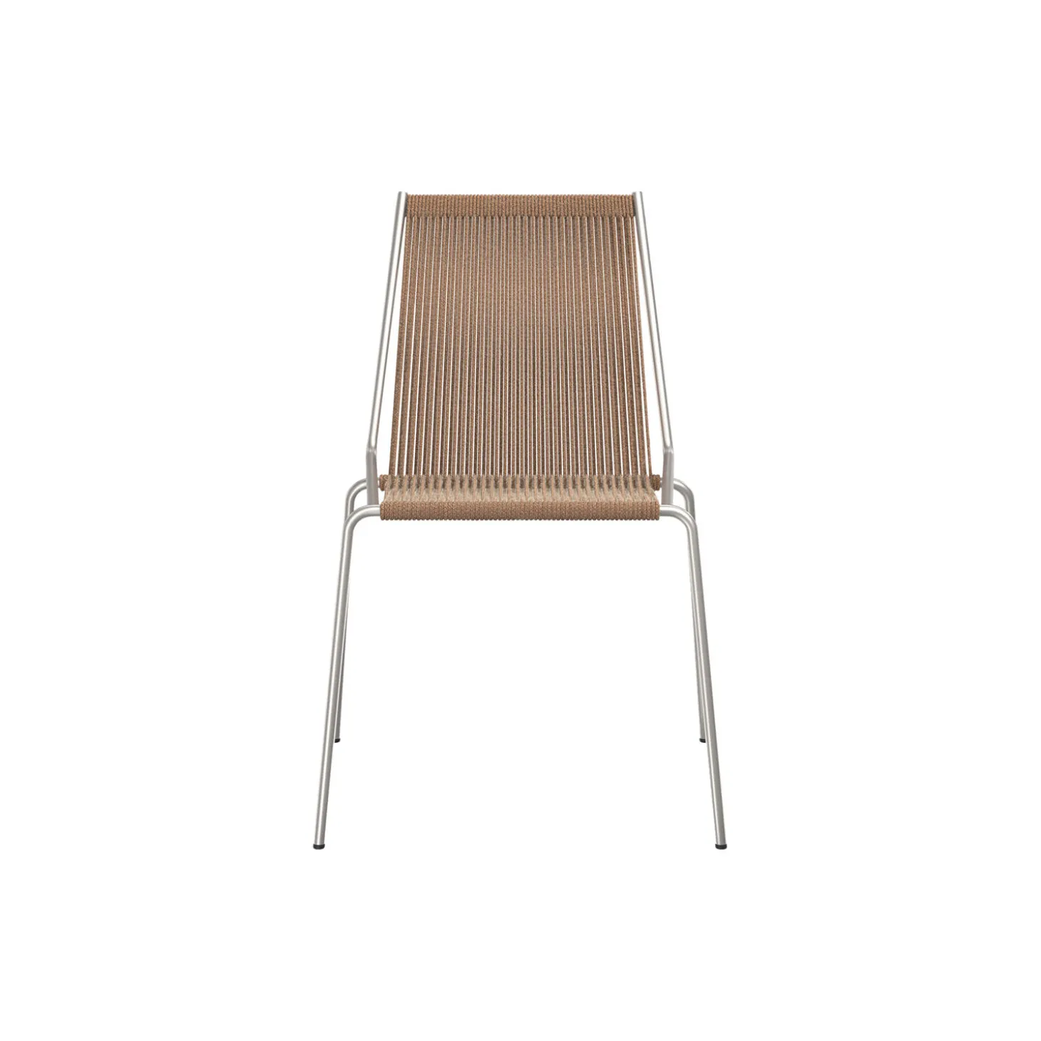 Noel Chair, steel/brown wool