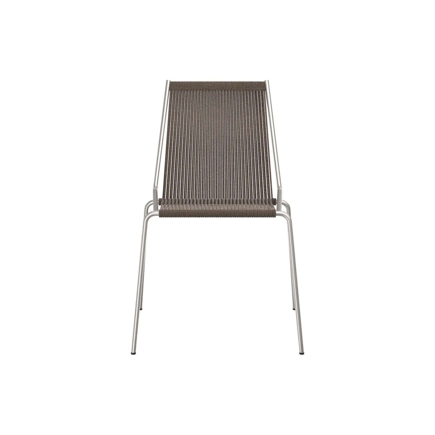 Noel Chair, steel/dark grey wool