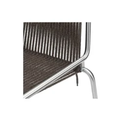 Noel Chair, steel/dark grey wool