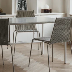 Noel Chair, steel/nature linen