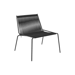 Noel Lounge Chair, black/black linen