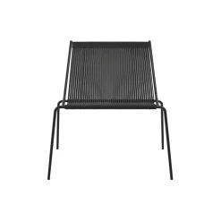 Noel Lounge Chair, black/black linen