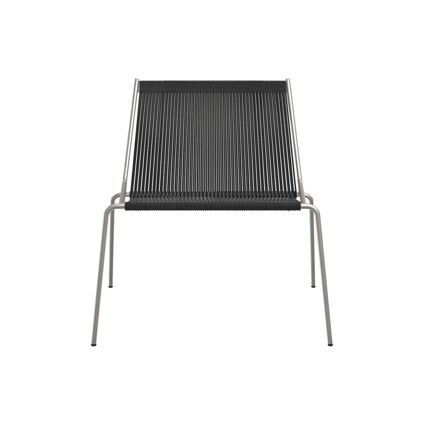 Noel Lounge Chair, steel/black linen