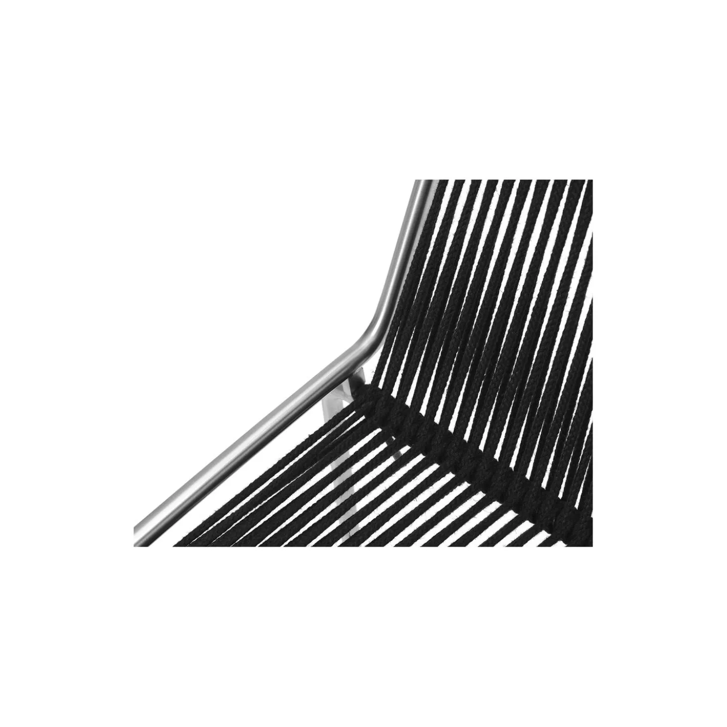 Noel Lounge Chair, steel/black linen
