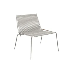 Noel Lounge Chair, steel/fair grey wool