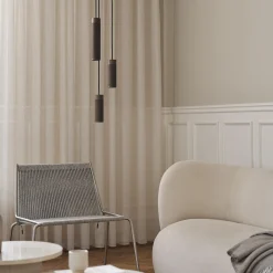 Noel Lounge Chair, steel/fair grey wool