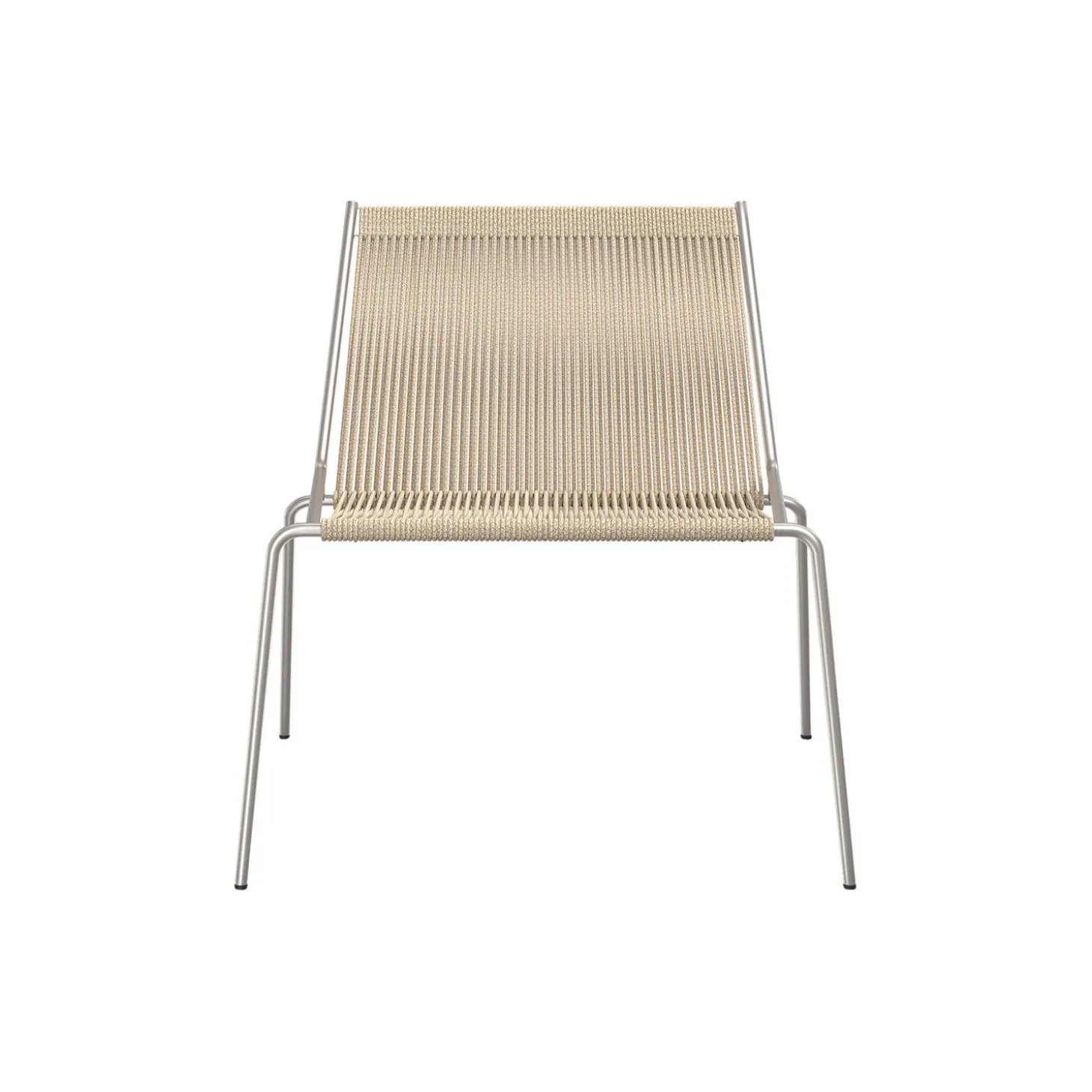 Noel Lounge Chair, steel/nature linen