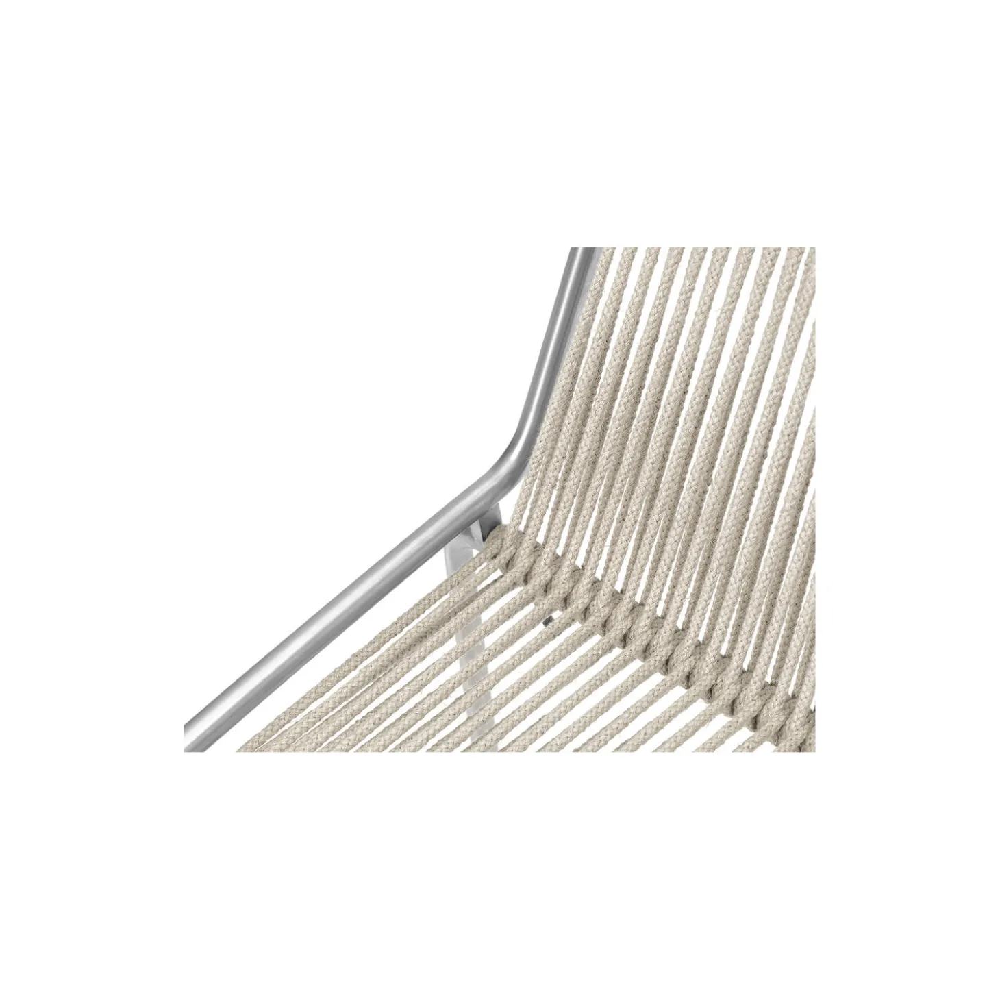 Noel Lounge Chair, steel/nature linen