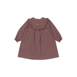 Noey Dress, indigo check