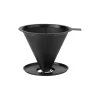 Nohr slow brew kaffetragt med filter, black metallic
