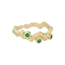 Noora Foil Ring, green