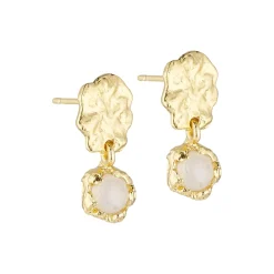 Noora Post Øreringe, rainbow moonstone