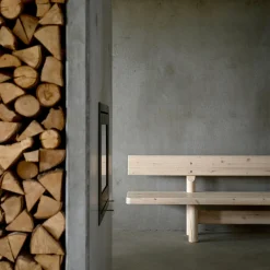 Nordsø bænk med ryglæn