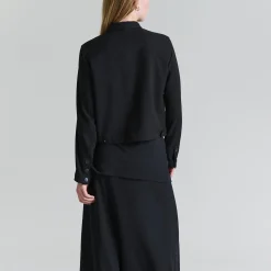 Noru kort jakke, black