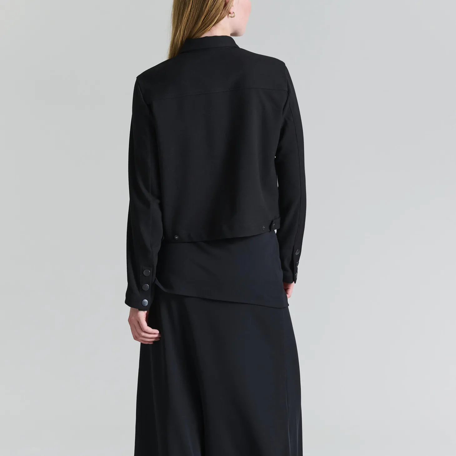 Noru kort jakke, black