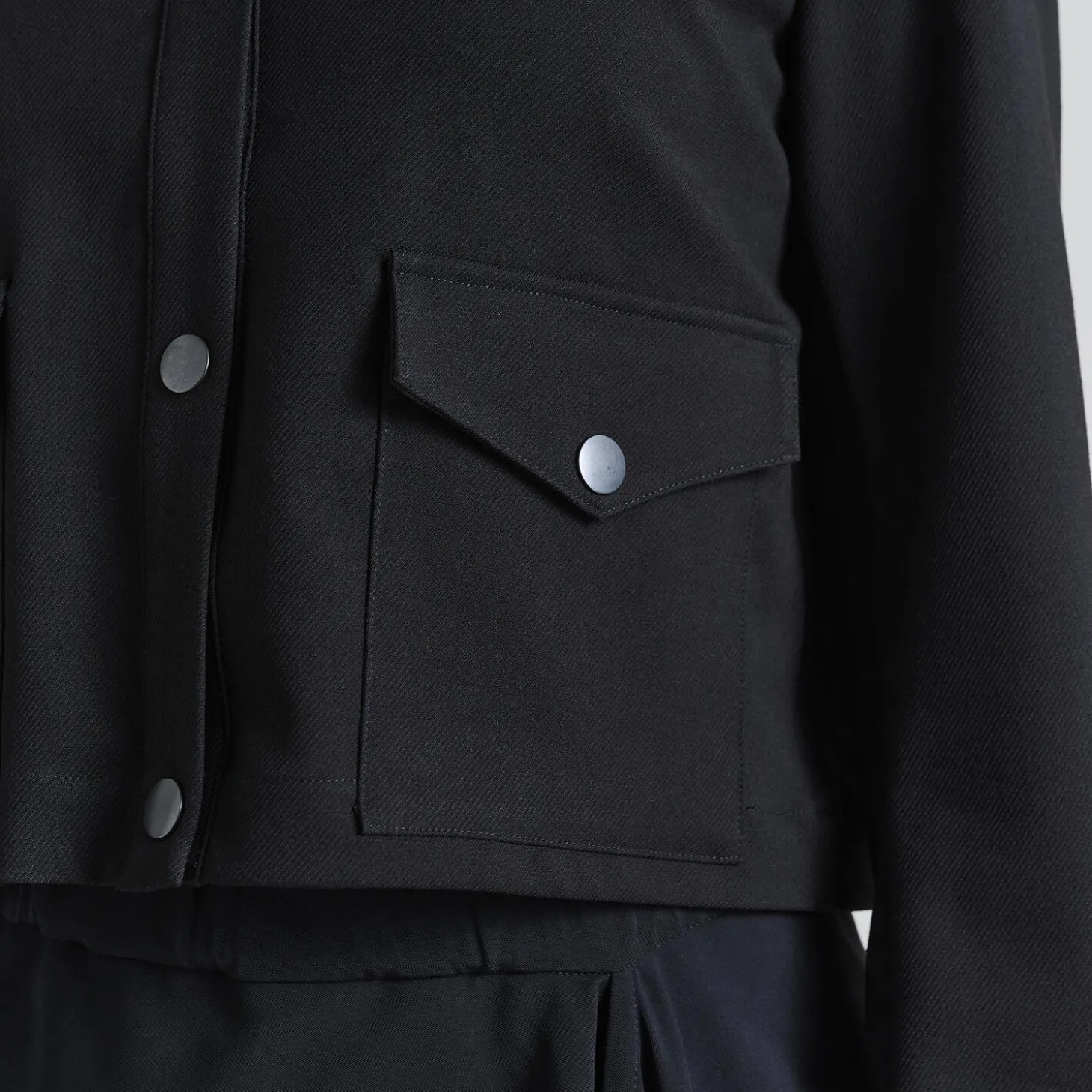 Noru kort jakke, black