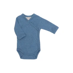 Nyfødt slå-om body, azur