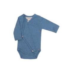 Nyfødt slå-om body, azur