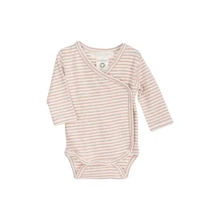 Nyfødt slå-om body, clay/offwhite