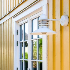 Nyhavn udendørs væglampe, white