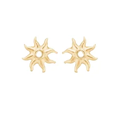 Ocean Aura øreringe, forgyldt sølv