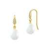 Ocean Earrings, gold/white pearl