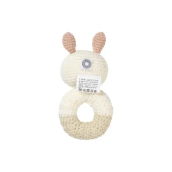 Oline kanin rangle, white/beige/rose