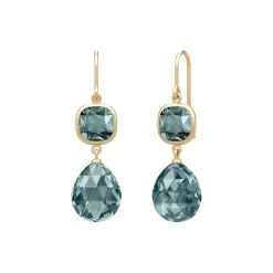 Olivia Earrings, gold/midnight