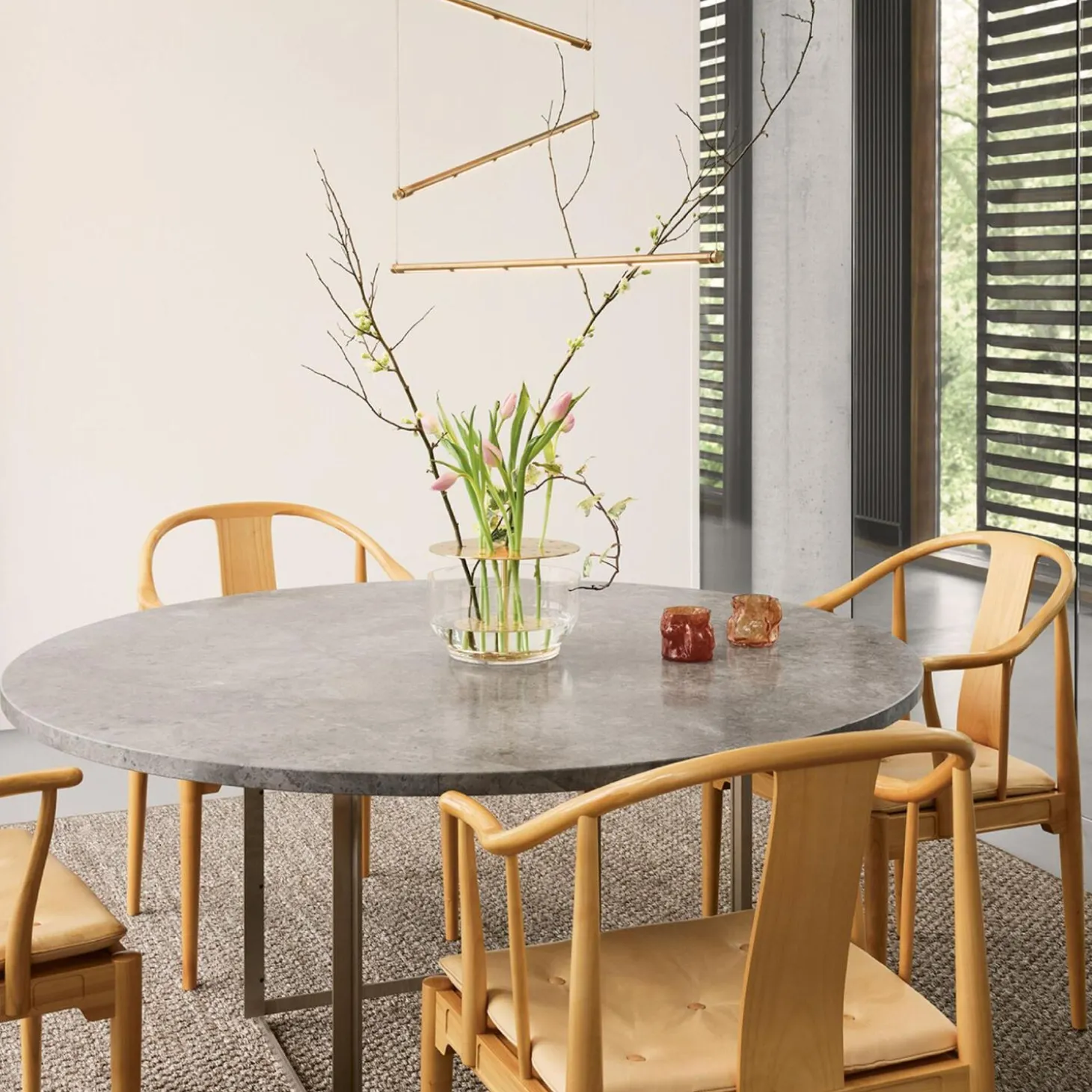 OneLine Zigbee pendel, brass