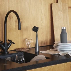 Opvaskebørste nylonhår, elephant grey